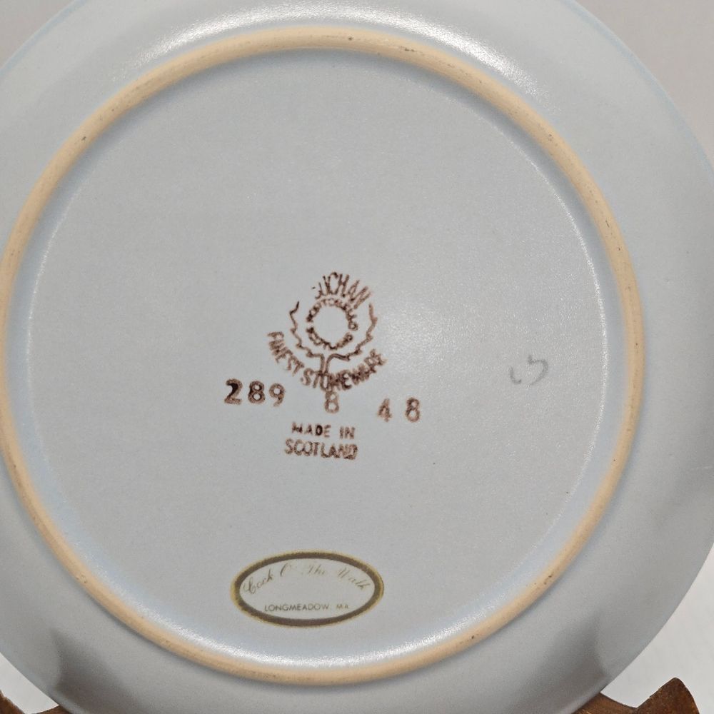Buchan Portobello 8 1/2" Salad Plate Stoneware Thistleware Made in Scotland #289 - Picture 5 of 8